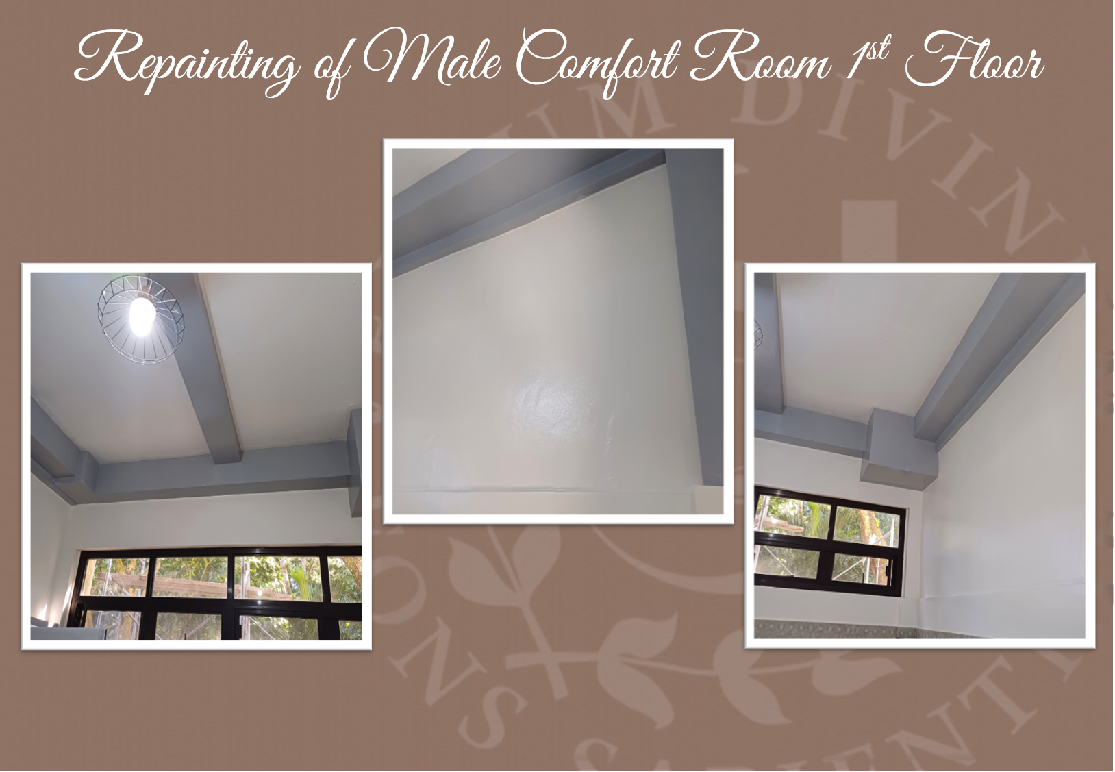 Repainting of Male Comfort Room 1st Floor